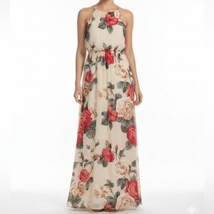 Show Me Your MuMu Floral Halter Maxi Dress Women's Medium Flowy‎